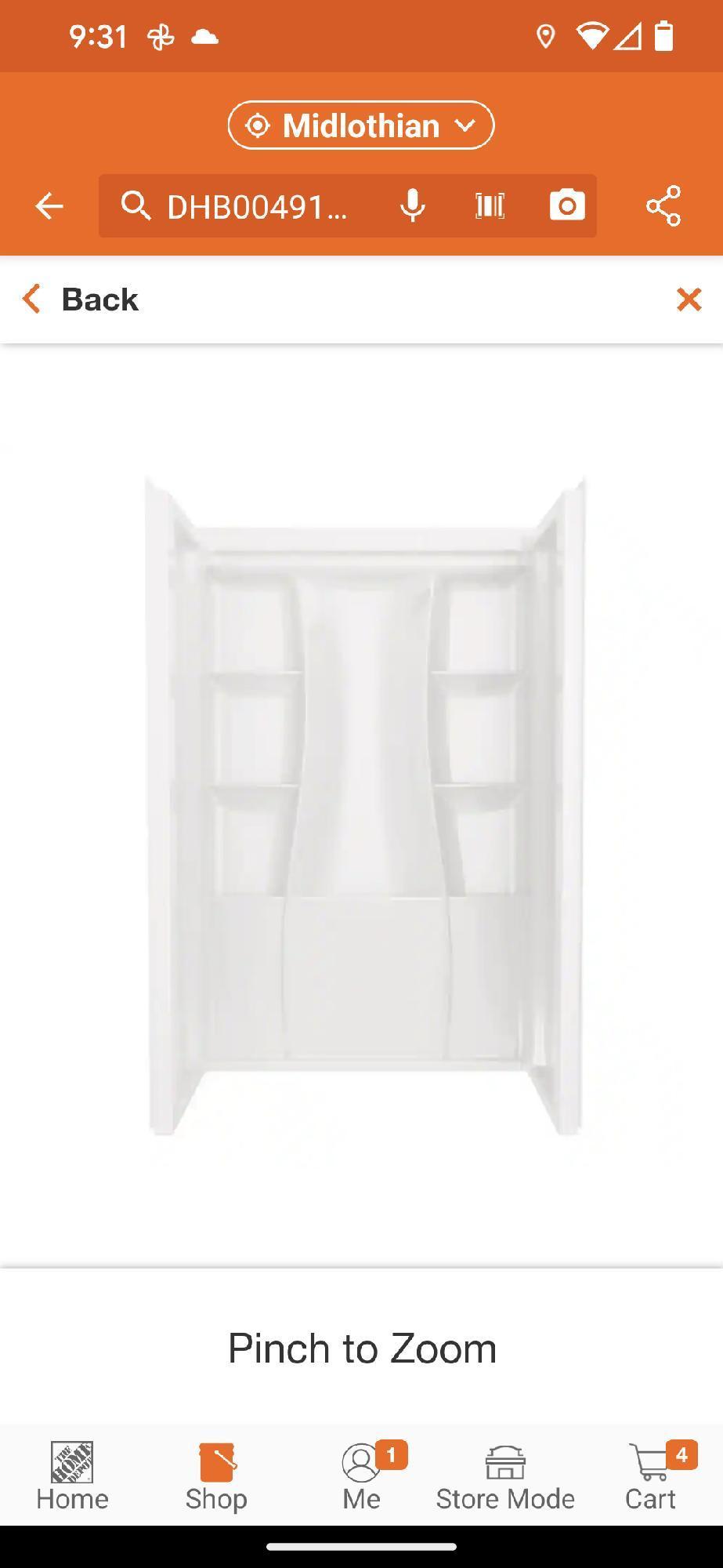 Delta Classic 500 48 in. W x 73.25 in. H x 34 in. D 3-Piece Direct-to-Stud Alcove Shower Surrounds