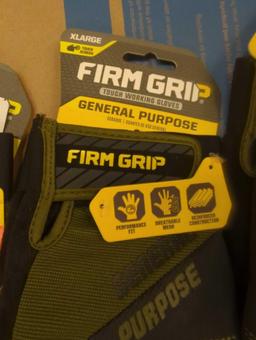 Lot of 3 Pairs of FIRM GRIP General Purpose Landscape Extra Large Glove (1-Pack), Appears to be New