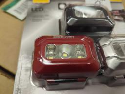Lot of 2 Defiant 100 Lumens LED Headlight Combo (3-Pack), Retail Price $20/Each, Appears to be New
