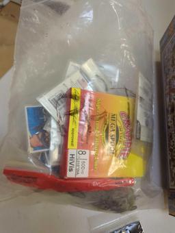 Large tin and contents including various fishing lures and fishing accessories. Comes as is shown in