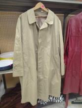 Khaki Long Trench Coat, Unknown Name and Size No Tags, What you see in photos is what you will