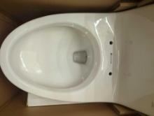 Glacier Bay McClure 12 in. Rough In One-Piece 1.1 GPF/1.6 GPF Dual Flush Elongated Toilet in White,