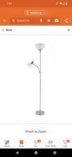 Hampton Bay 71.5 in. Silver Mother/Daughter Floor Lamp, Model 20921-000, Retail Price $35, Appears