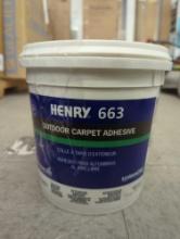 Henry 663 Series 1 Gal. Outdoor Carpet Floor Adhesive, Retail Price $24, Appears to be New, What You
