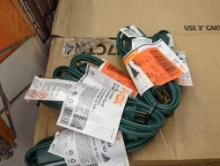 Lot of 6 HDX 6 ft. 16/2-Gauge Green Cube Tap Extension Cord, Appears to be New Retail Price Value