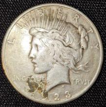 1923 Silver Peace Dollar.
