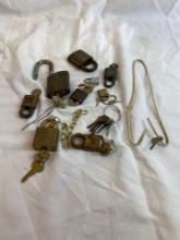 Vintage keys and locks