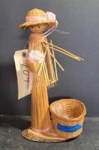 Vintage Wicker Doll $5 STS