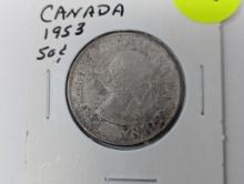 1953 Canada - 50 Cents - silver