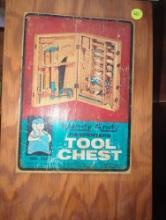 (GAR) Vintage Handy Andy Carpenters Tool Set - Childrens Tools. What You See in the Photos is