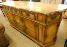 Painted Sideboard - Slant Sides - Decorated