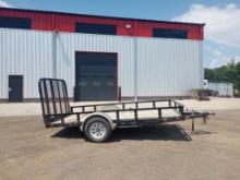 "ABSOLUTE" PJ 12' Flatbed Trailer