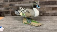 NATURE'S WINDOW SIGNED PINTAIL DUCK FIGURINE
