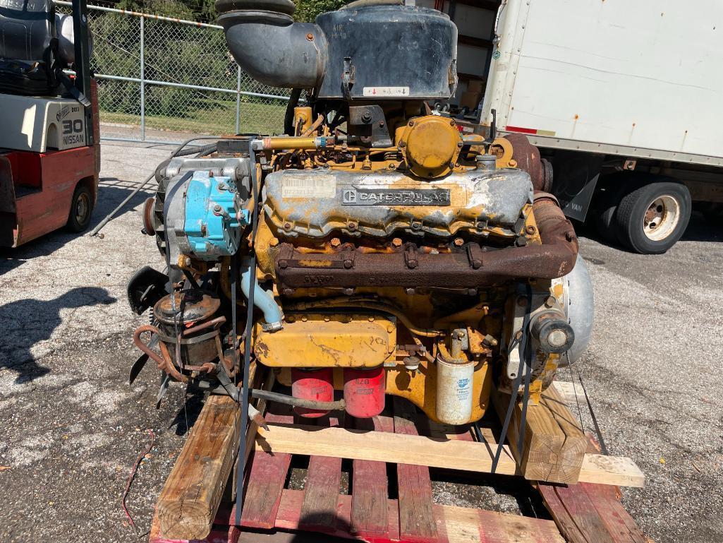 10.4 L Caterpillar V8 Diesel Engine, 56,551 Orig. Miles, Palletized, Easy to Load