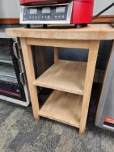 Boos Block (John Boos) Wood Prep Table w/ 2 Lower Shelves, 24in x 30in x 33in H