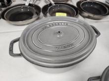 Staub Cocotte Cast Enamel Dutch Oven no. 31, 12-1/4in Graphite Grey, 4 Quart