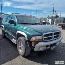 2003 DODGE DURANGO SLT PLUS, 4.7L GAS, 4X4, 4-DOOR