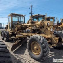 GRADER, CATERPILLAR MODEL 12, EROPS, FRONT SCARAFIER, 14FT MOLD BOARD. 6CYL DIESEL, NO BRAKES