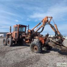 GRADER, CHAMPION, EROPS,  BRUSH MOWER ATTACHMENT. 6CYL DETROIT DIESEL. UNKNOWN MECHANICAL