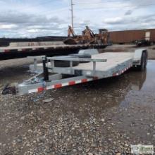 UTILITY TRAILER, 2024 FOUR CS TRAILERS, TANDEM AXLE, 10400LB GVWR, 6FT 8IN WIDE X 20FT DECK, WITH RA