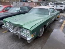 1972 CADILLAC ELDORADO COLLECTIBLE VEHICLE VN:6L67S3Q41247 powered by gas engine, equipped with