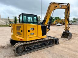 2023 CAT 308CR HYDRAULIC EXCAVATOR SN:807565 powered by Cat C3.3B diesel engine, equipped with Cab,