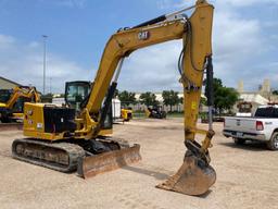 2023 CAT 308CR HYDRAULIC EXCAVATOR SN:807267 owered by Cat C3.3B diesel engine, equipped with Cab,