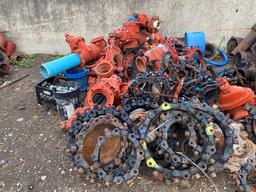 QTY OF USED WATER VALVES & CLAMPS SUPPORT EQUIPMENT