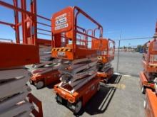 2018 SNORKEL S3219E SCISSOR LIFT SN:S3219E-04-180305249 electric powered, equipped with 19ft.