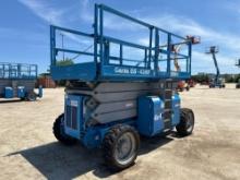 GENIE GS-4390 RT SCISSOR LIFT SN:GS9008-46051 4x4, powered by diesel engine, equipped with 43ft.