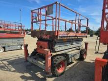 SKYJACK SJ7127RT SCISSOR LIFT SN:34002193 4x4, powered by diesel engine, equipped with 27ft.