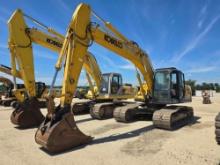 2016 KOBELCO SK210LC-9 HYDRAULIC EXCAVATOR SN:YQ13-T2459 powered by diesel engine, equipped with