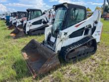 2018 BOBCAT T590 RUBBER TRACKED SKID STEER SN:ALJU24602 powered by diesel engine, equipped with