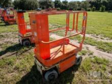 2018 JLG 1230ES SCISSOR LIFT SN:M130005080 electric powered, equipped with 12ft. Platform height,