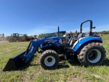 2022 NEW HOLLAND WORKMASTER 75 TRACTOR LOADER 4x4, powered by diesel engine, equipped with OROPS,