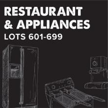 Restaurant & Appliances - Lots 590-699