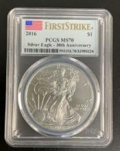 2016 US Silver Eagle $1 PCGS MS 70