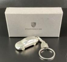 Porsche 2.3Lb Sterling Silver Keychain