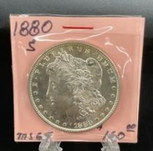 1880 US Morgan Silver Dollar S