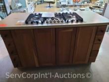 Lot of 66" Island Countertop/Cabinet, Wind Crest CTSG365DS 36" 5-Burner Drop-in Gas Cooktop
