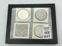 Collection of 4 Silver Peace Dollars-