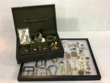 Jewelry Box FIlled w/ Various Men's Watches,