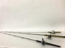 3 Fishing Rods Including One w/ Shakespeare