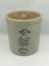 2 Gal Crock Front Marked Western Stoneware
