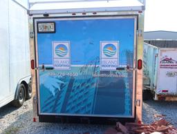 16' x 7' Enclosed Tandem Axel Cargo Trailer, Side Swing Door, Rear Ramp Door (DELAYED TITLE)