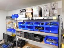 LOT: (2) Racks w/Contents of Assorted Tolteq Cable, Printers, Wall Mounts & Approx. (40) Laptops (NO