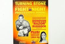 The Turning Stone Fight Night Signed Poster by Laila Ali