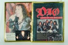 Lot of (2) Ronnie James Dio and Simon Wright Signed Photos