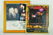 Lot of (2) Ronnie James Dio and Simon Wright Signed Photos