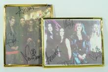 Lot of (2) Drain Band Signed Pictures (Framed)